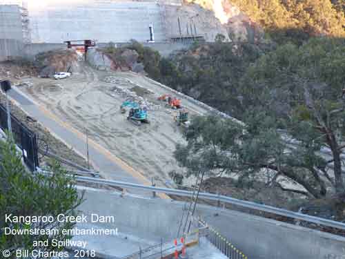Kangaroo Creek Dam embankment